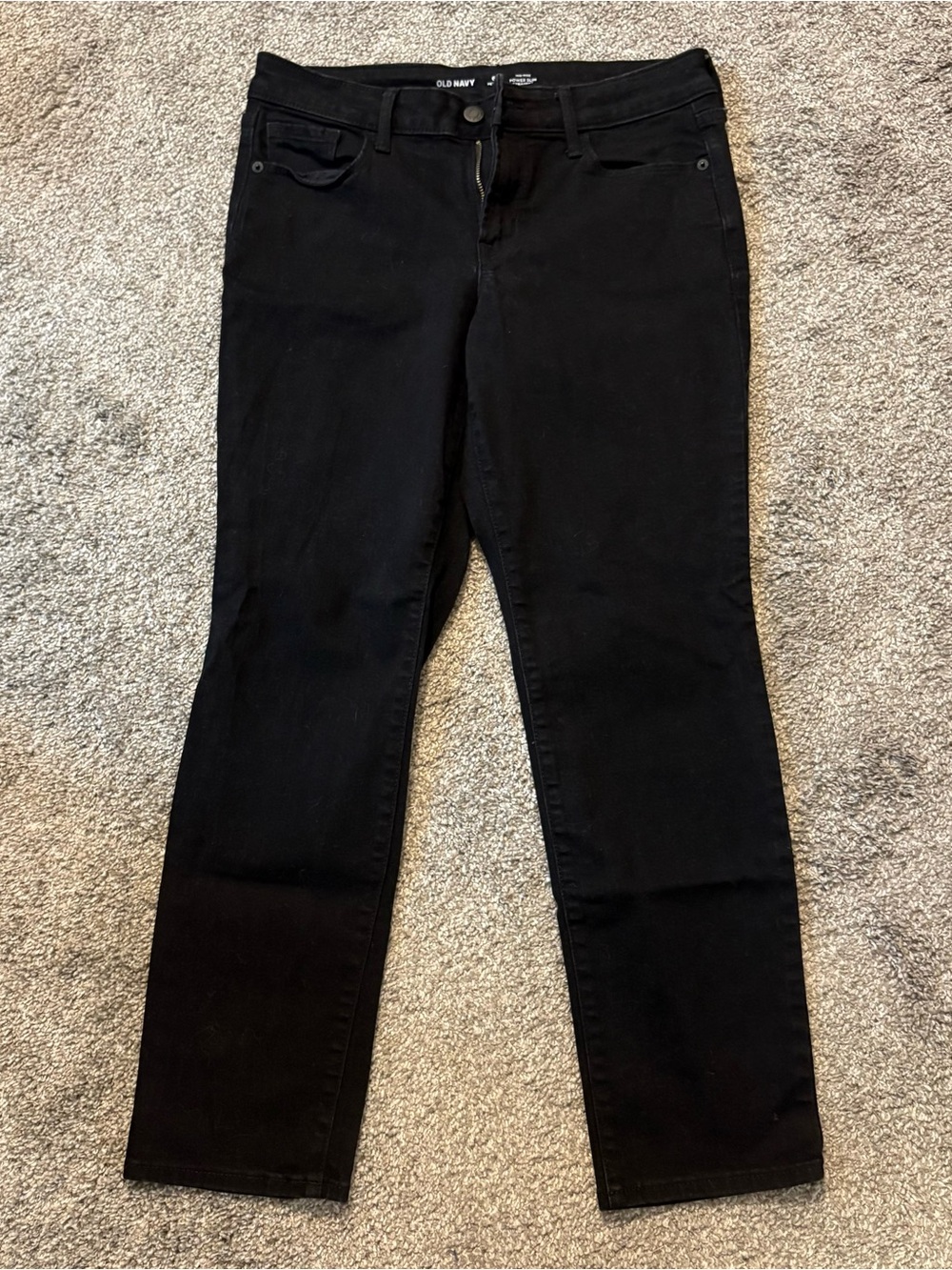 Old Navy Women’s Black Straight Leg Jeans